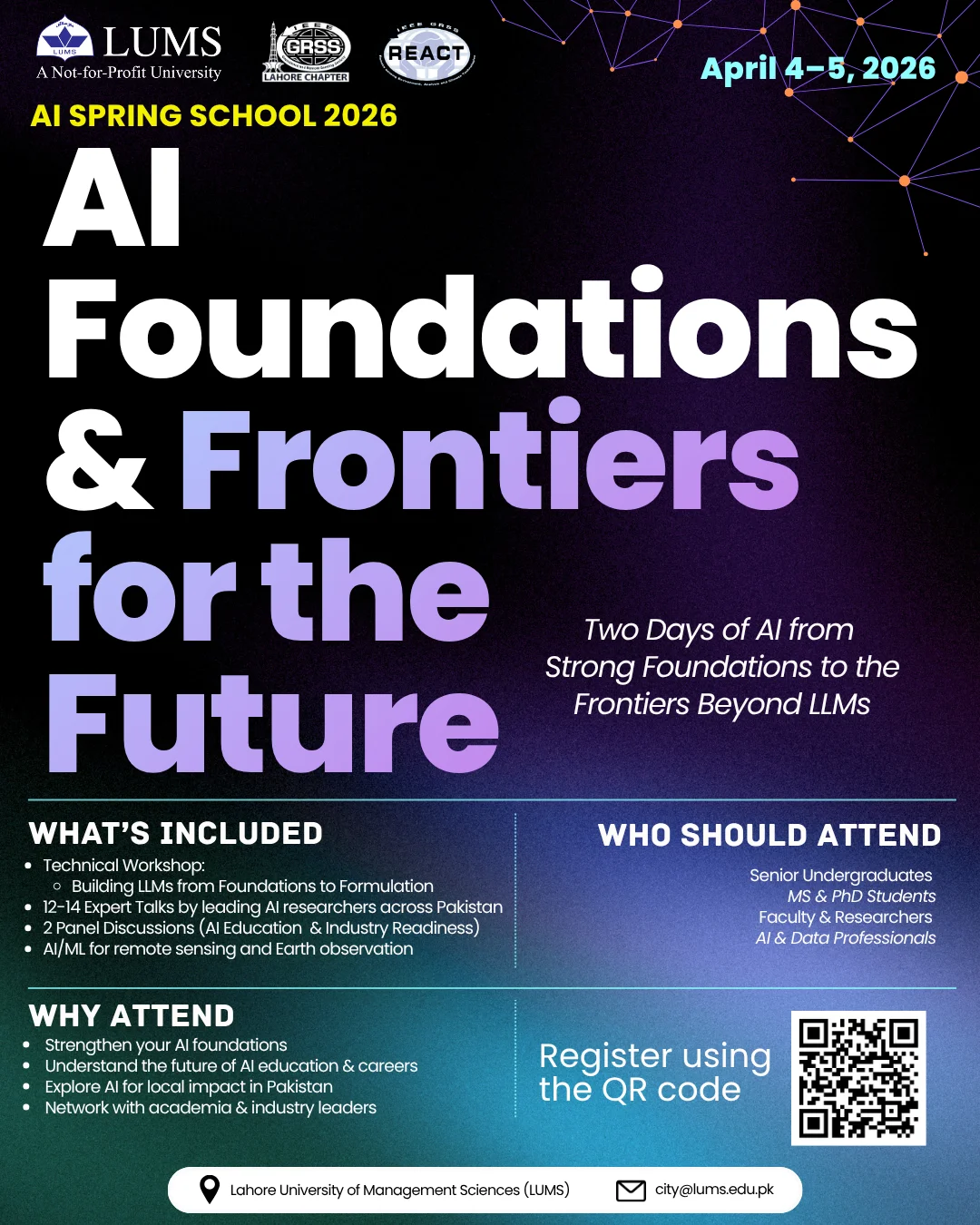 AI Spring School 2026 poster